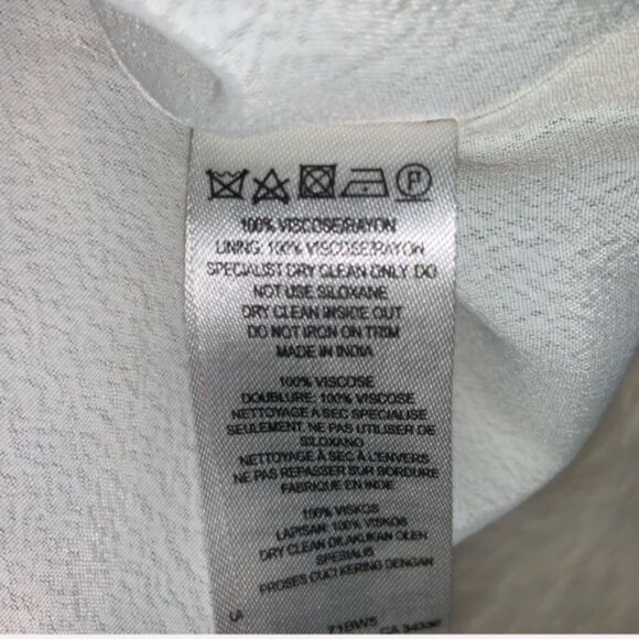 new with tags French Connection dress in a size 0 white and blue - Picture 5 of 6